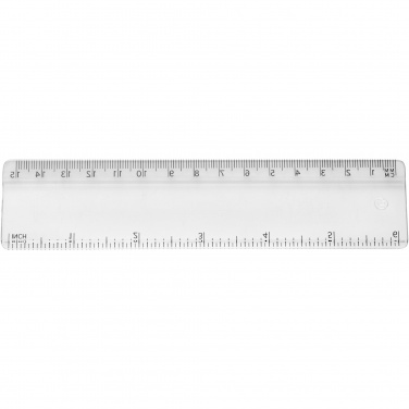 Logo trade promotional gifts picture of: Renzo 15 cm plastic ruler