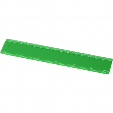 Logo trade promotional merchandise picture of: Renzo 15 cm plastic ruler