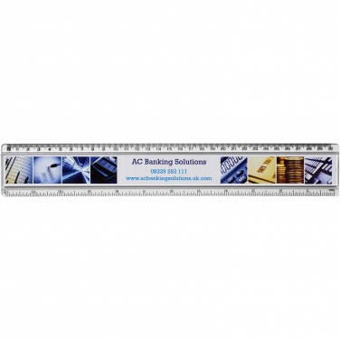 Logo trade advertising products picture of: Ellison 30 cm plastic insert ruler