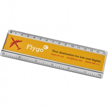 Logo trade corporate gifts picture of: Ellison 15 cm plastic insert ruler