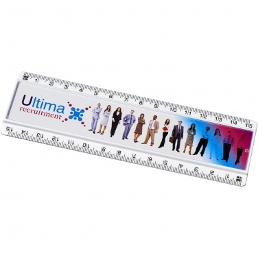 Logotrade business gift image of: Ellison 15 cm plastic insert ruler