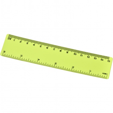 Logo trade promotional products image of: Rothko 15 cm plastic ruler