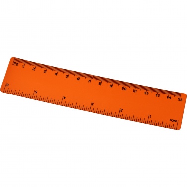 Logo trade promotional merchandise photo of: Rothko 15 cm plastic ruler