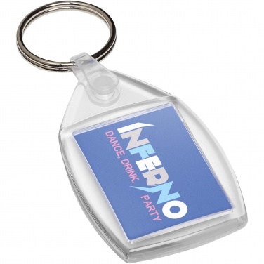 Logo trade promotional products picture of: Lita P6 keychain with plastic clip