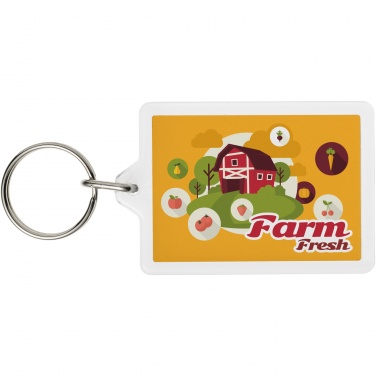 Logo trade promotional giveaways image of: Vito C1 rectangular keychain