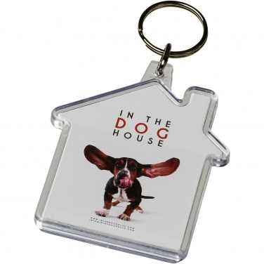 Logotrade promotional giveaways photo of: Combo house-shaped keychain