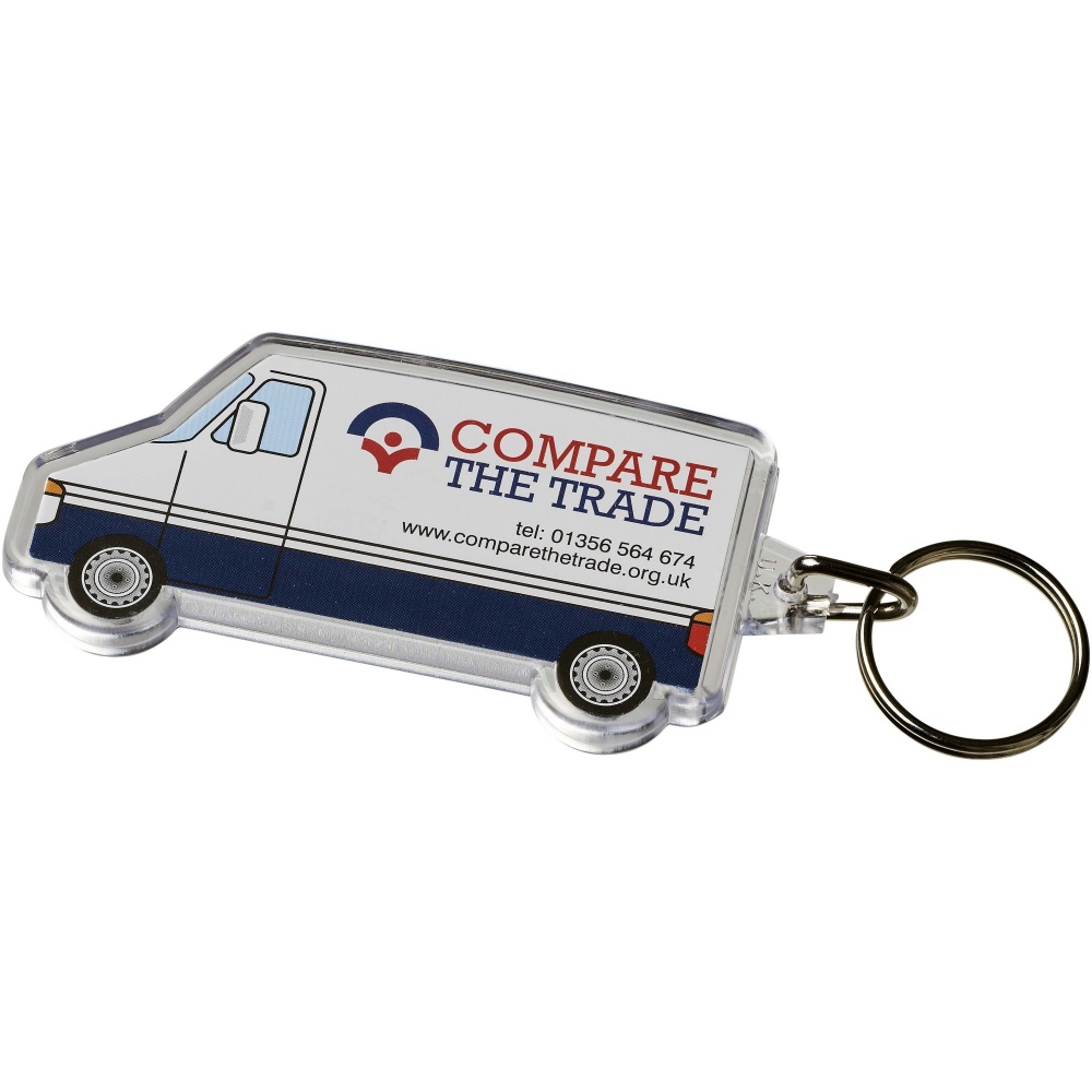 Logotrade advertising product picture of: Combo van-shaped keychain