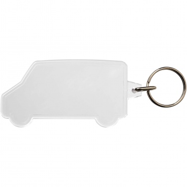 Logo trade promotional merchandise picture of: Combo van-shaped keychain