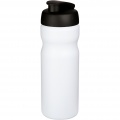 Baseline® Plus 650 ml flip lid sport bottle, White / Solid black