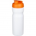 Baseline® Plus 650 ml flip lid sport bottle, White / Orange