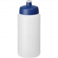 Baseline® Plus grip 500 ml sports lid sport bottle, Transparent / Blue