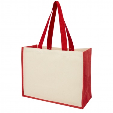 Logotrade promotional merchandise image of: Varai 320 g/m² canvas and jute shopping tote bag 23L