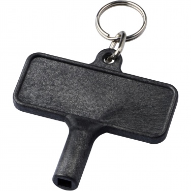 Logo trade promotional merchandise image of: Largo plastic radiator key with keychain