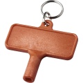 Largo plastic radiator key with keychain, Red