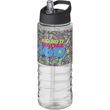 Logo trade promotional merchandise photo of: H2O Active® Treble 750 ml spout lid sport bottle