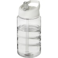 H2O Active® Bop 500 ml spout lid sport bottle, Transparent / White