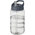 H2O Active® Bop 500 ml spout lid sport bottle, Transparent / Storm grey