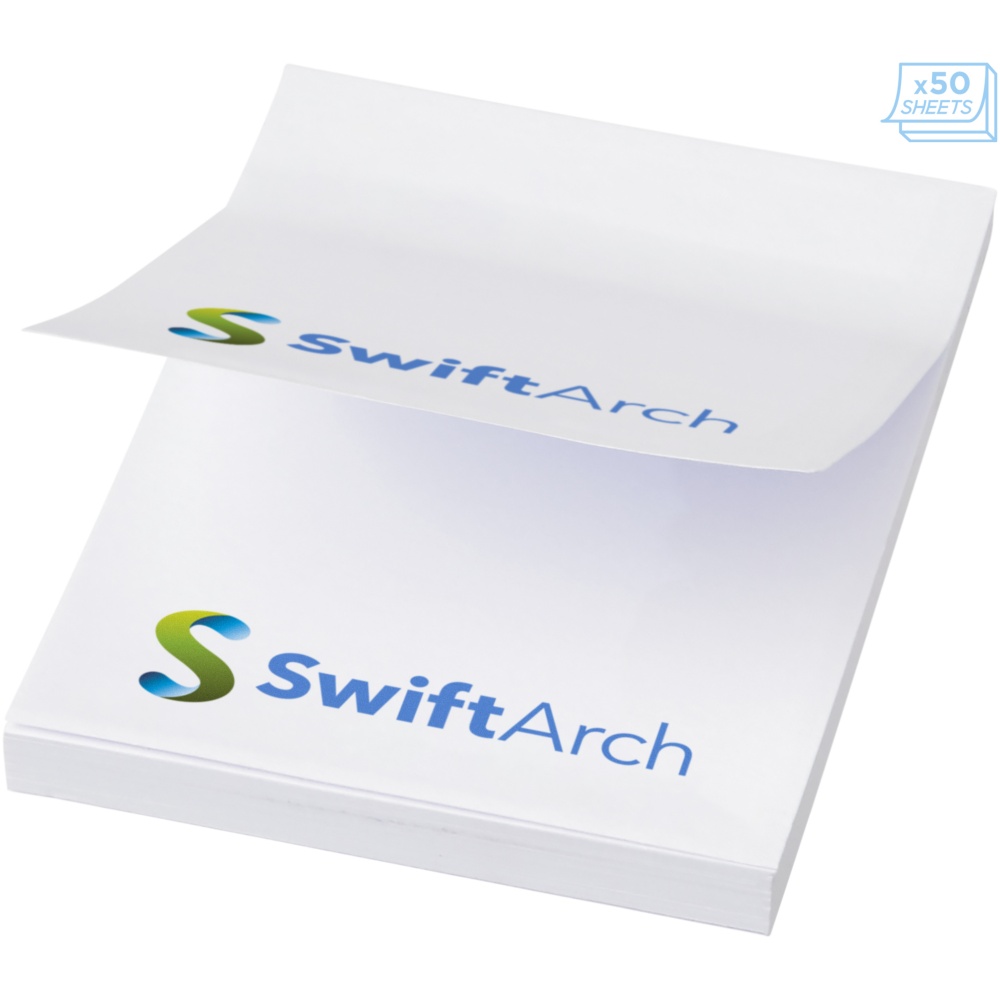 Logo trade promotional giveaway photo of: Sticky-Mate® A8 sticky notes 50x75mm