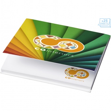 Logotrade advertising product image of: Sticky-Mate® soft cover squared sticky notes 75x75mm