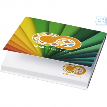 Logotrade promotional giveaway image of: Sticky-Mate® soft cover squared sticky notes 75x75mm