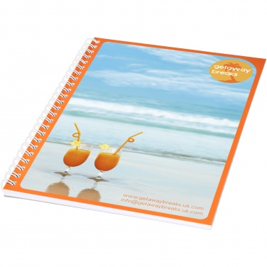 Logo trade promotional giveaway photo of: Desk-Mate® A5 notebook synthetic cover