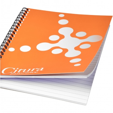 Logo trade promotional merchandise image of: Desk-Mate® A5 notebook synthetic cover