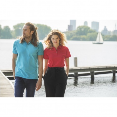 Logo trade promotional merchandise photo of: Beryl short sleeve men's organic recycled polo