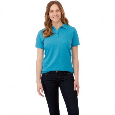 Logo trade promotional merchandise picture of: Beryl short sleeve women's organic recycled polo