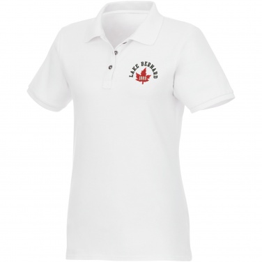 Logo trade corporate gifts image of: Beryl short sleeve women's organic recycled polo