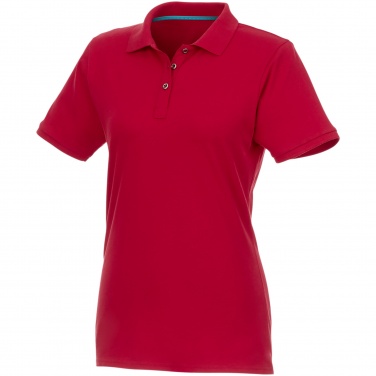 Logo trade promotional giveaway photo of: Beryl short sleeve women's organic recycled polo