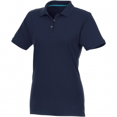 Logo trade business gift photo of: Beryl short sleeve women's organic recycled polo