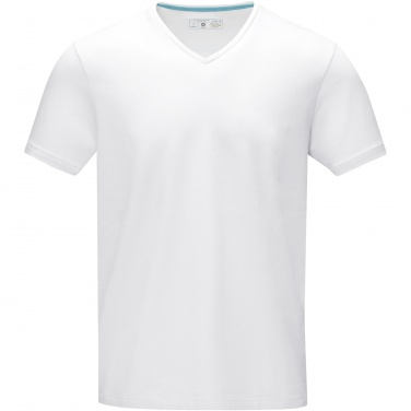 Logotrade business gift image of: Kawartha short sleeve men's organic V-neck t-shirt