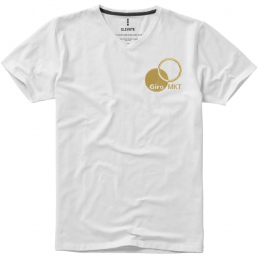 Logo trade corporate gift photo of: Kawartha short sleeve men's organic V-neck t-shirt