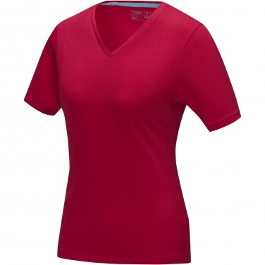 Logotrade promotional product picture of: Kawartha short sleeve women's organic V-neck t-shirt