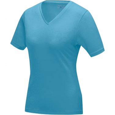 Logotrade promotional item picture of: Kawartha short sleeve women's organic V-neck t-shirt