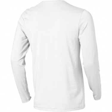 Logo trade corporate gift photo of: Ponoka long sleeve men's organic t-shirt