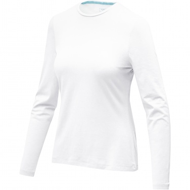 Logo trade promotional giveaways picture of: Ponoka long sleeve women's organic t-shirt