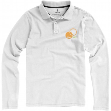 Logo trade promotional items image of: Oakville long sleeve men's polo