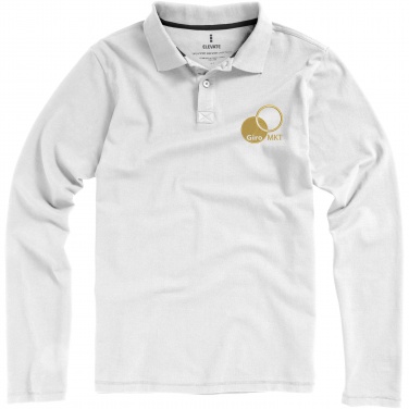 Logo trade promotional merchandise picture of: Oakville long sleeve men's polo