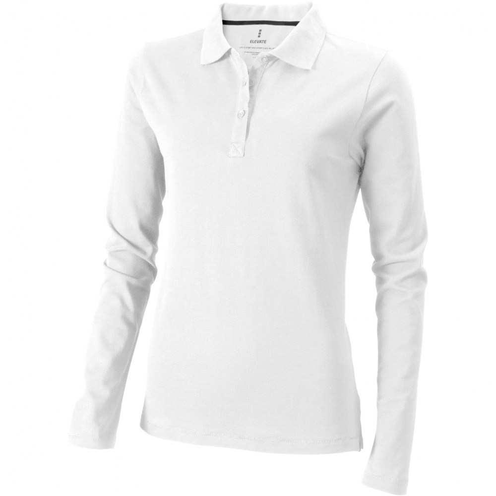 Logo trade promotional gifts image of: Oakville long sleeve women's polo