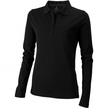 Logo trade advertising products image of: Oakville long sleeve women's polo