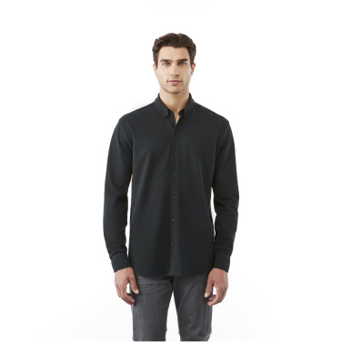 Logo trade promotional item photo of: Bigelow long sleeve men's pique shirt