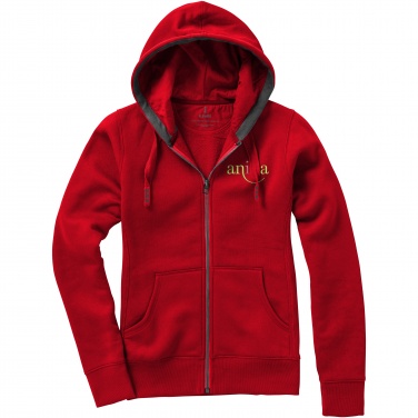 Logo trade promotional giveaway photo of: Arora women's full zip hoodie