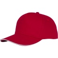 Ceto 5 panel sandwich cap, Red