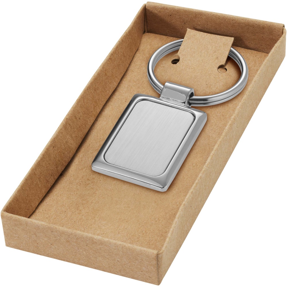 Logotrade advertising product picture of: Sergio rectangular metal keychain