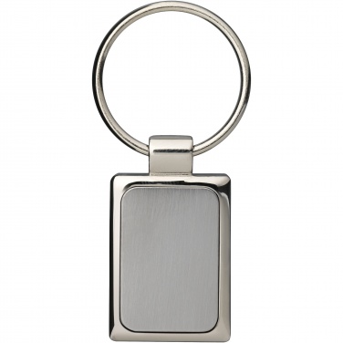 Logo trade promotional gift photo of: Sergio rectangular metal keychain