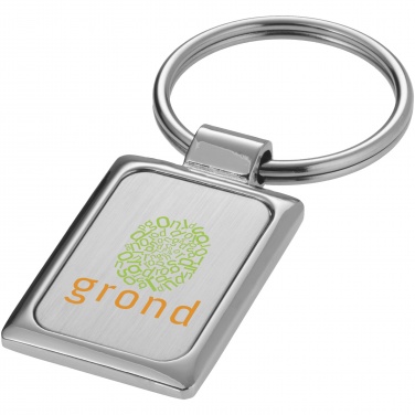 Logo trade promotional product photo of: Sergio rectangular metal keychain