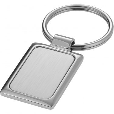 Logo trade promotional gifts picture of: Sergio rectangular metal keychain