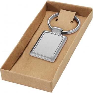 Logo trade advertising products image of: Sergio rectangular metal keychain