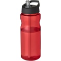 H2O Active® Eco Base 650 ml spout lid sport bottle, Red / Solid black